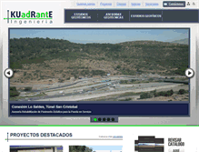Tablet Screenshot of kuadrante.cl